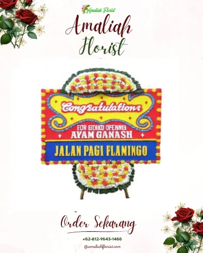 Bunga Papan Congratulation di Tegal Mengkeb